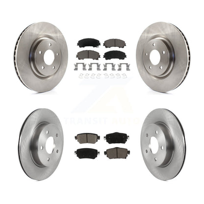 Kit de rotors de frein à disque avant et arrière et plaquettes en céramique pour Nissan Rogue K8C-103295