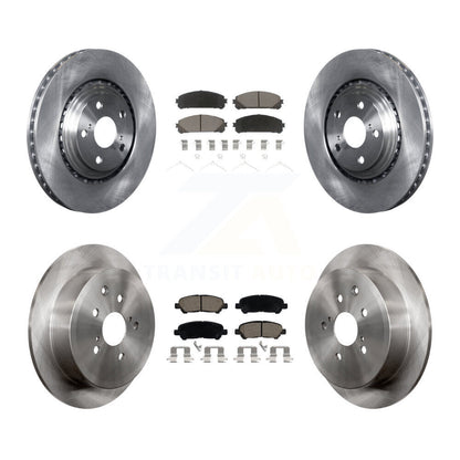 Kit de rotors de frein à disque avant et arrière et plaquettes en céramique pour Toyota Highlander