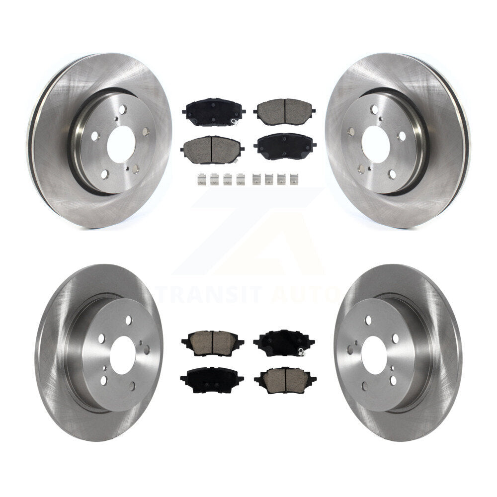 Kit de rotors de frein à disque avant et arrière et plaquettes en céramique pour Toyota C-HR K8C-103299
