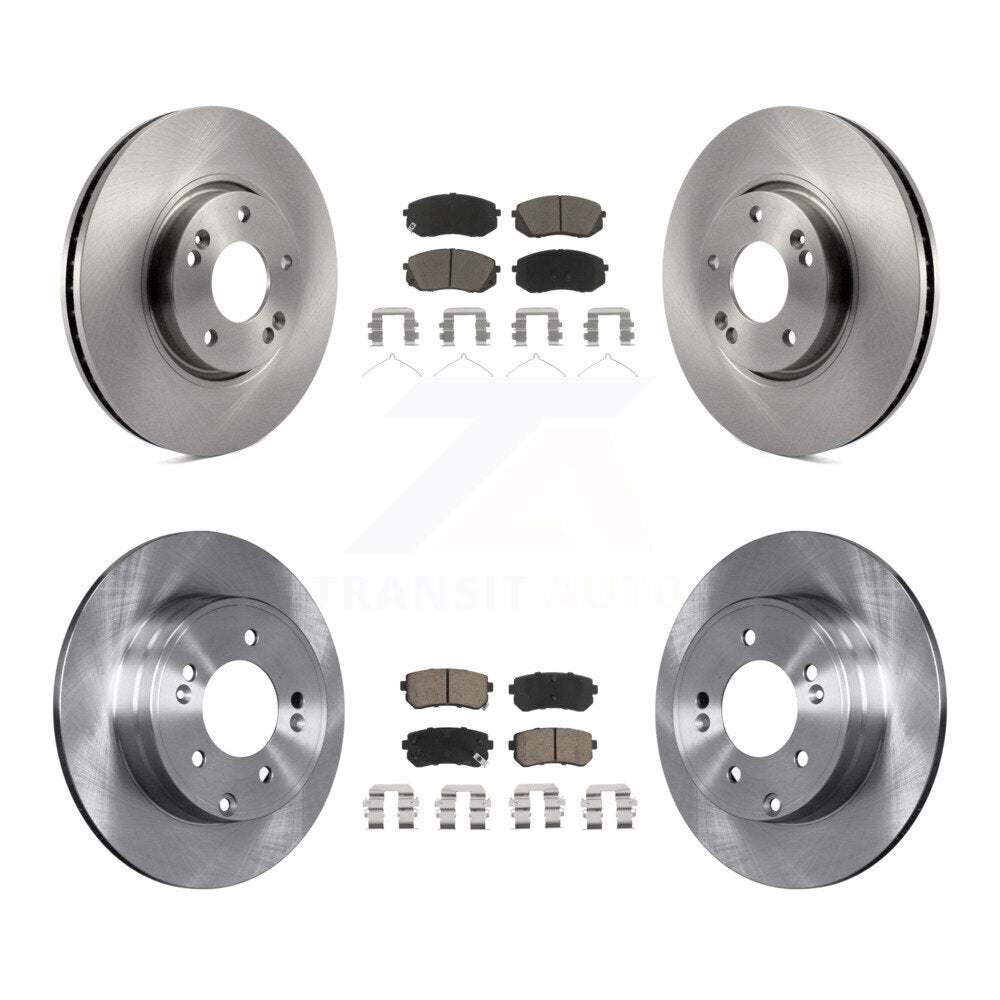 Kit de rotors de frein à disque avant et arrière et plaquettes en céramique pour Hyundai Sonata K8C-103302