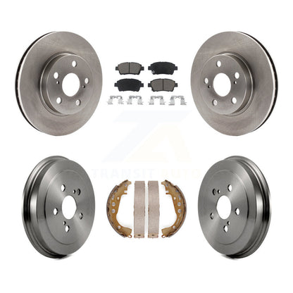 Rotors de frein à disque avant et arrière, plaquettes en céramique et Kit de tambour pour Toyota Celica G 2000