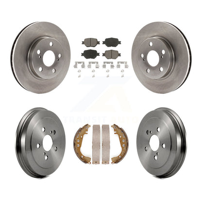 Rotors de frein à disque avant et arrière, plaquettes en céramique et Kit de tambour pour Toyota Celica G 2001
