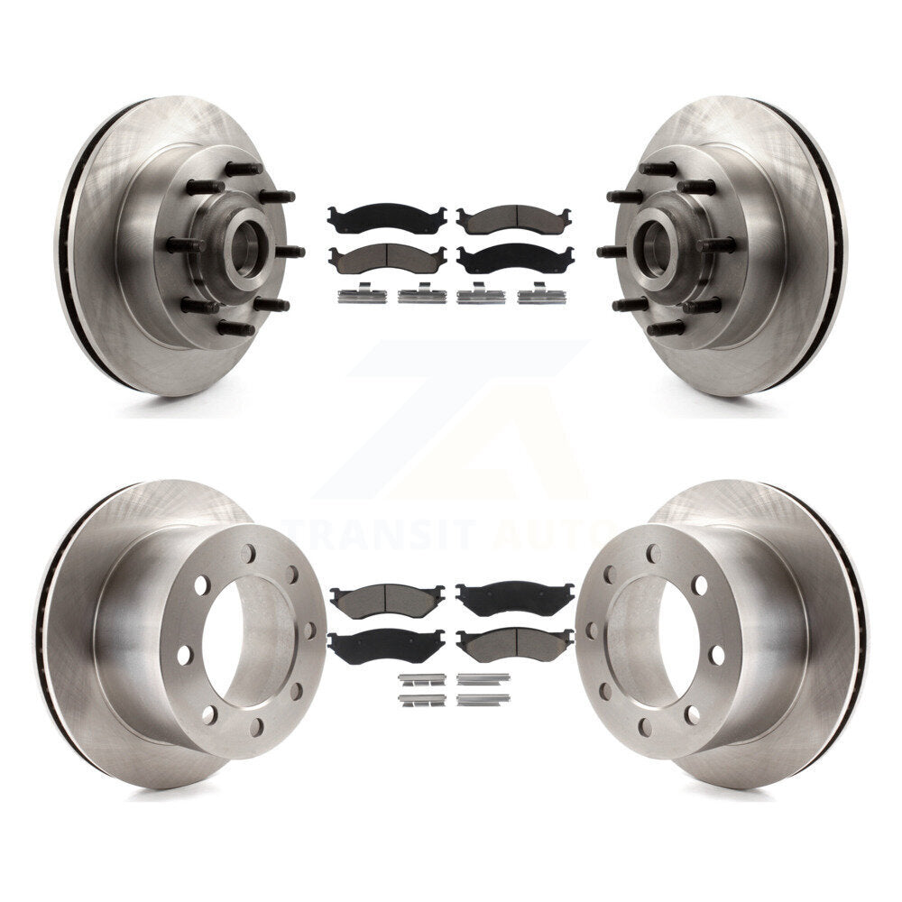 Kit de rotors de frein à disque avant et arrière et plaquettes en céramique pour Dodge Ram 2001 2002 2500