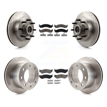 Kit de rotors de frein à disque avant et arrière et plaquettes en céramique pour Dodge Ram 2001 2002 2500