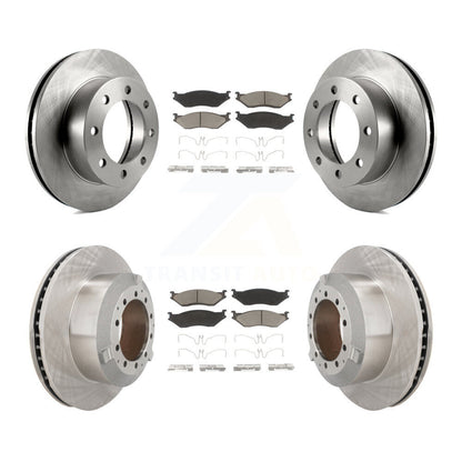 Kit de rotors de frein à disque avant et arrière et plaquettes en céramique pour Ford F-450 Super Duty