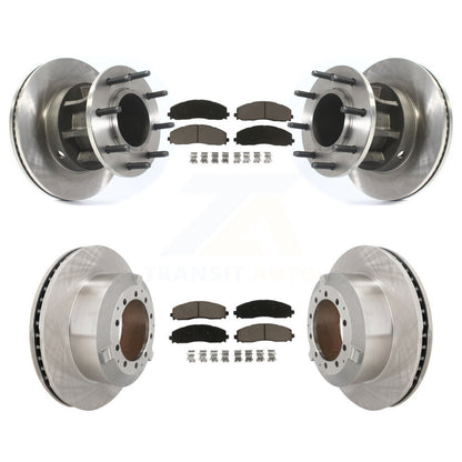 Kit de rotors de frein à disque avant et arrière et plaquettes en céramique pour Ford F-350 Super Duty