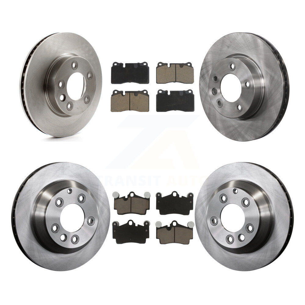 Kit de rotors de frein à disque avant et arrière et plaquettes en céramique (6 pièces) pour Volkswagen Touareg