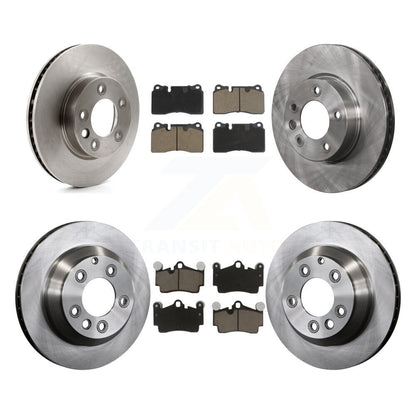 Kit de rotors de frein à disque avant et arrière et plaquettes en céramique (6 pièces) pour Volkswagen Touareg