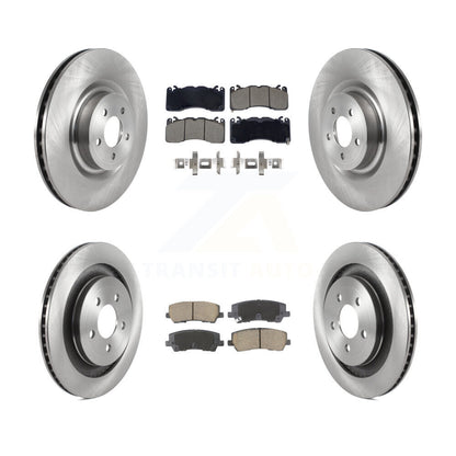 Kit de rotors de frein à disque avant et arrière et plaquettes en céramique pour Ford Mustang K8C-103404