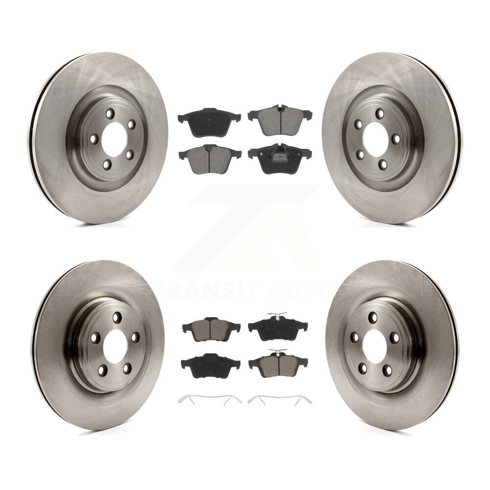 Kit de rotors de frein à disque avant et arrière et plaquettes en céramique, pour Jaguar XF XJ XKR XK