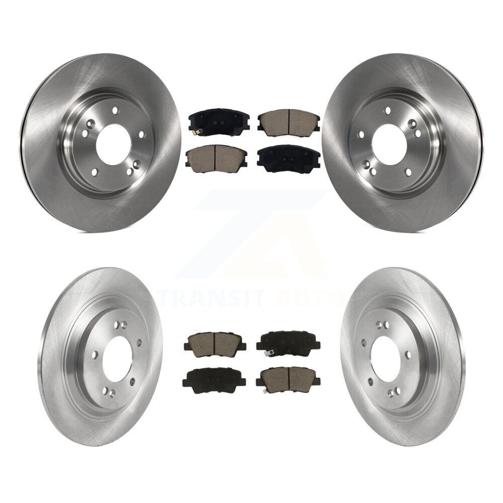 Kit de disques de frein à disque avant et arrière et plaquettes en céramique pour Kia Soul EV 2020 – 2023
