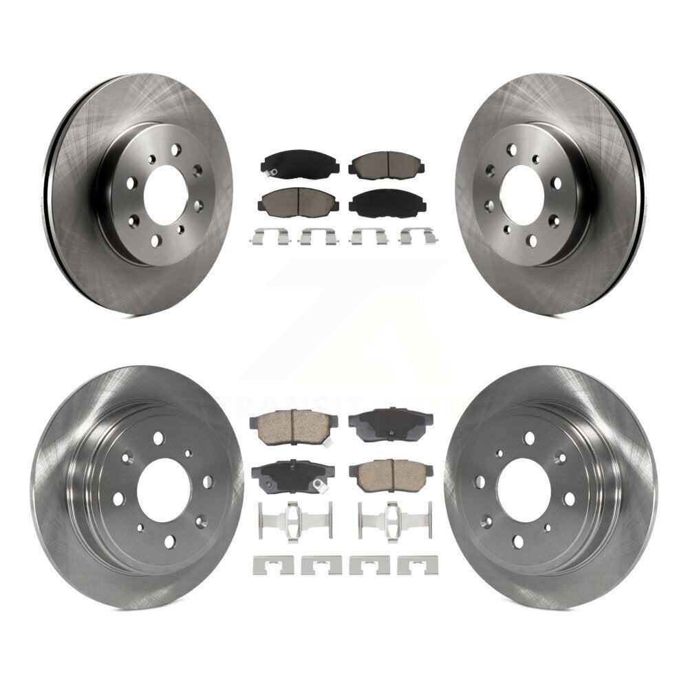 Kit de rotors de frein à disque avant et arrière et plaquettes en céramique pour Honda Civic Acura EL