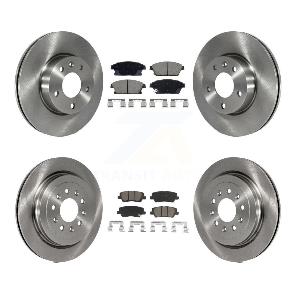 Kit de rotors de frein à disque avant et arrière et plaquettes en céramique pour Cadillac ATS K8C-103414