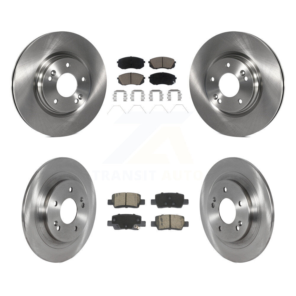 Kit de rotors de frein à disque avant et arrière et plaquettes en céramique pour Kia Seltos K8C-103417