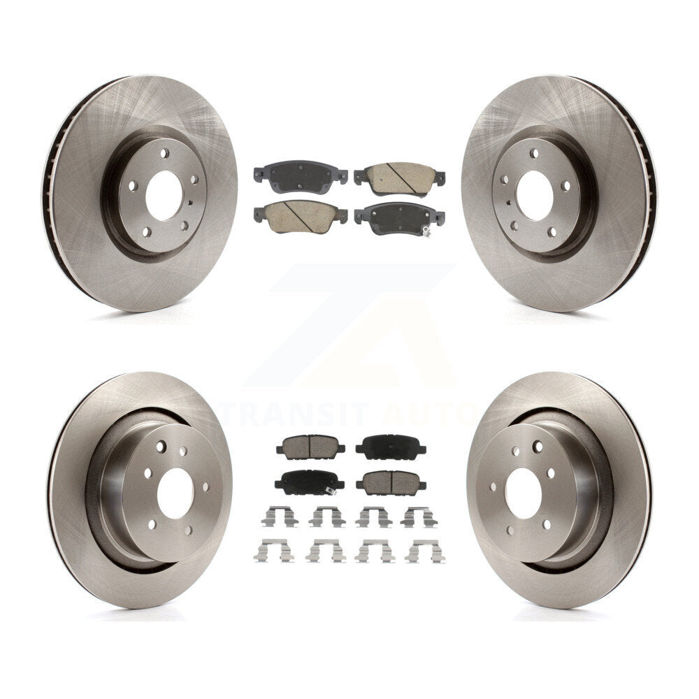Kit de rotors de frein à disque avant et arrière et plaquettes en céramique pour INFINITI G35 Q60