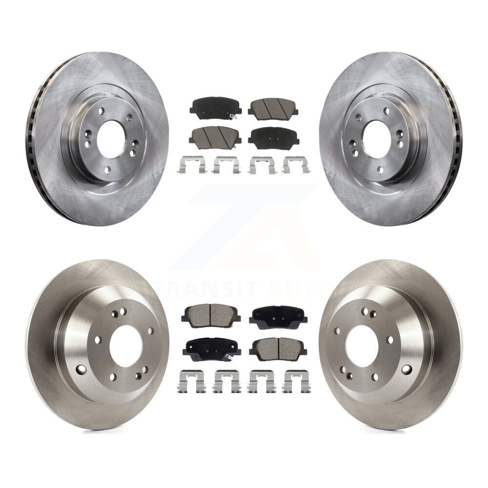 Kit de rotors de frein avant et arrière et plaquettes en céramique, pour Hyundai Santa Fe Sport Kia Sorent