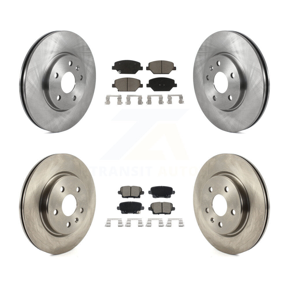 Kit de rotors de frein à disque avant et arrière et plaquettes en céramique pour Cadillac XT4 2019