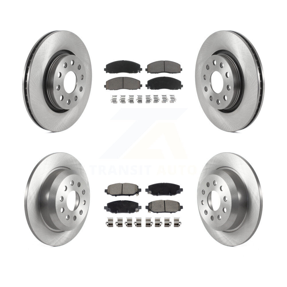 Kit de plaquettes en céramique pour rotors de frein à disque avant et arrière, pour Jeep Wrangler Rubico 2018 – 2020