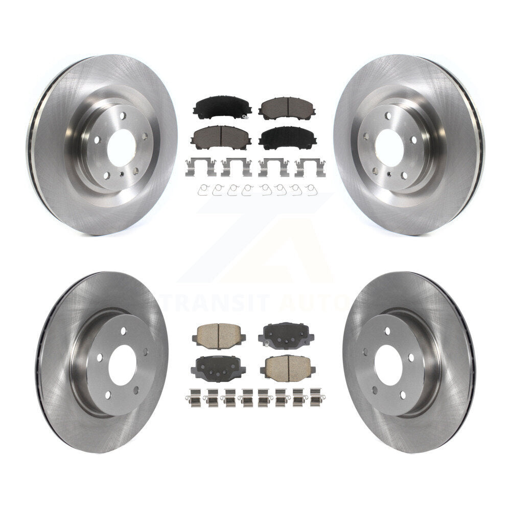 Kit de rotors de frein à disque avant et arrière et plaquettes en céramique pour INFINITI QX50 QX55