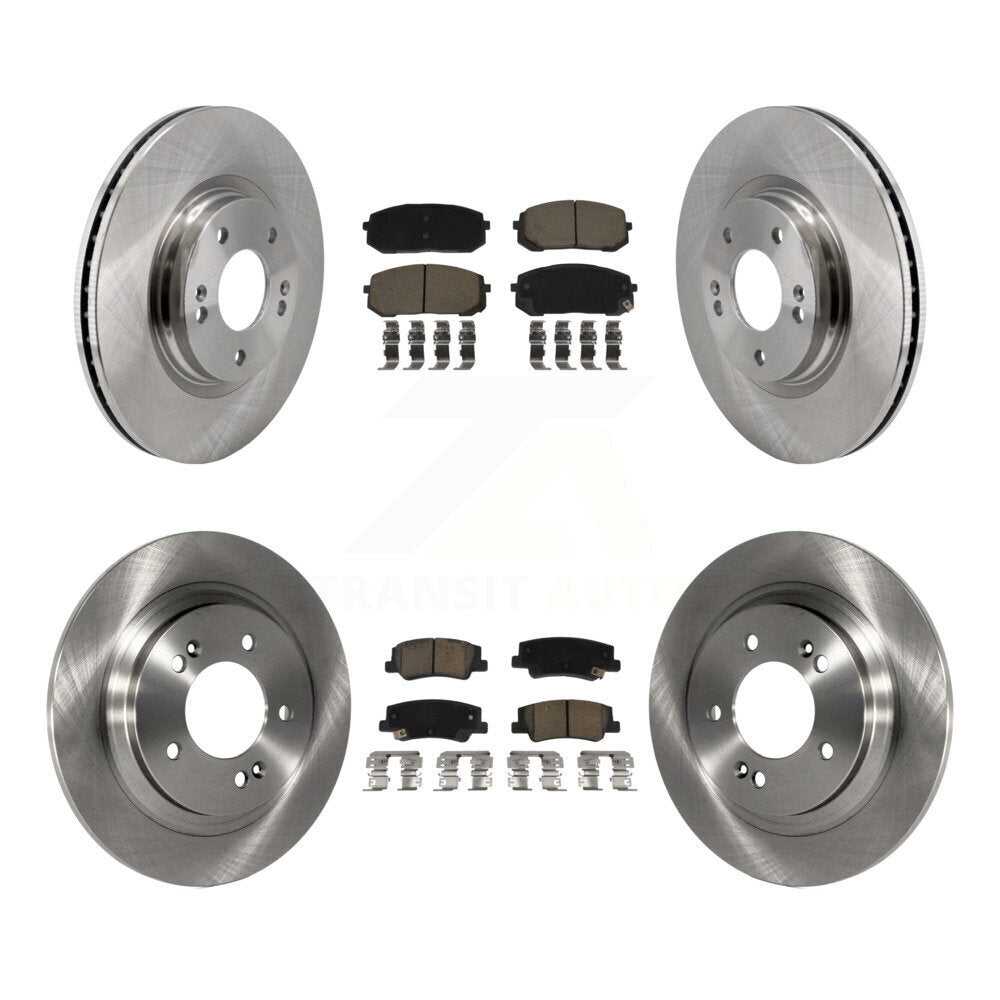 Kit de rotors de frein à disque avant et arrière et plaquettes en céramique, pour Hyundai Sonata Kia Niro EV K