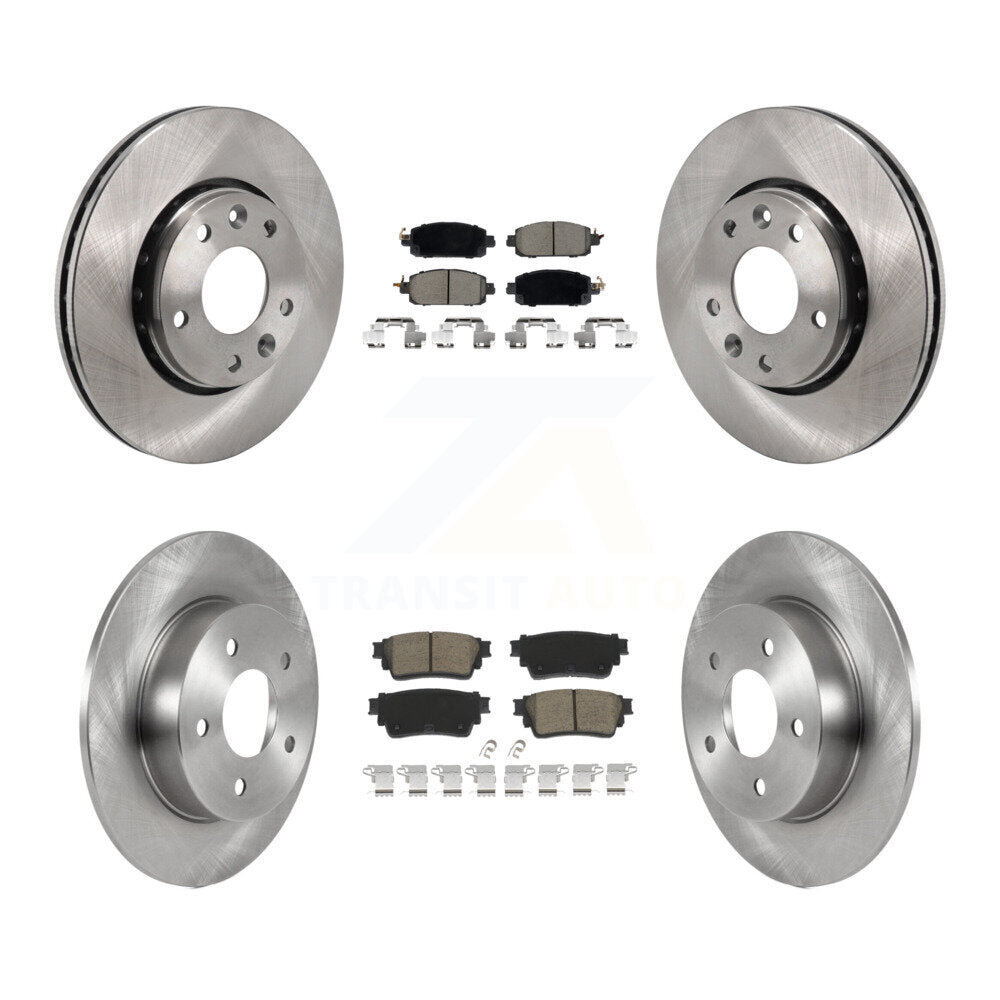 Kit de rotors de frein à disque avant et arrière et plaquettes en céramique pour Nissan Kicks K8C-103434