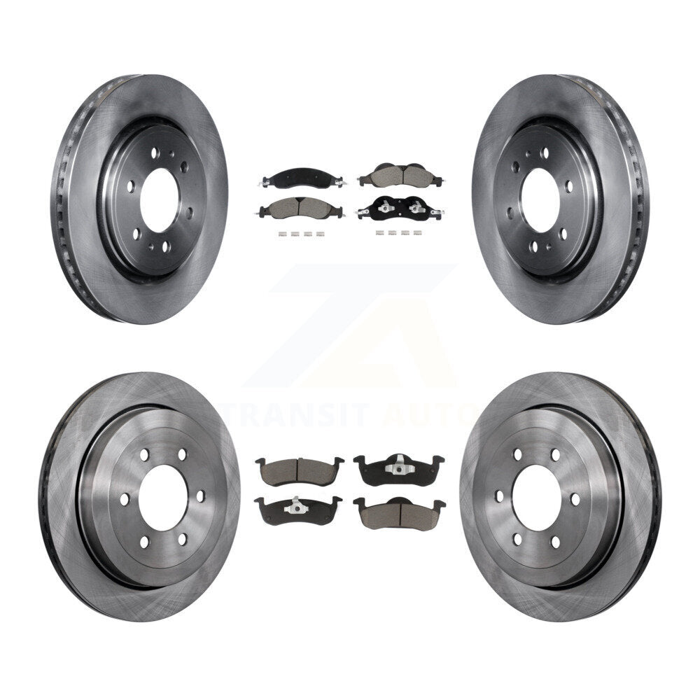 Kit de rotor de frein avant et arrière et plaquettes en céramique pour Ford Expedition Lincoln Navigato
