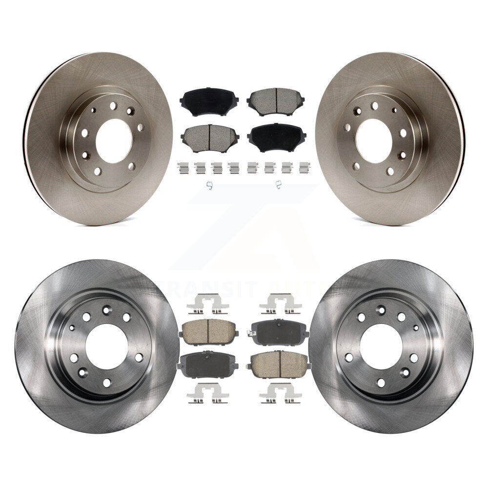 Kit de rotors de frein à disque avant et arrière et plaquettes en céramique pour Mazda MX-5 Miat 2006 – 2015