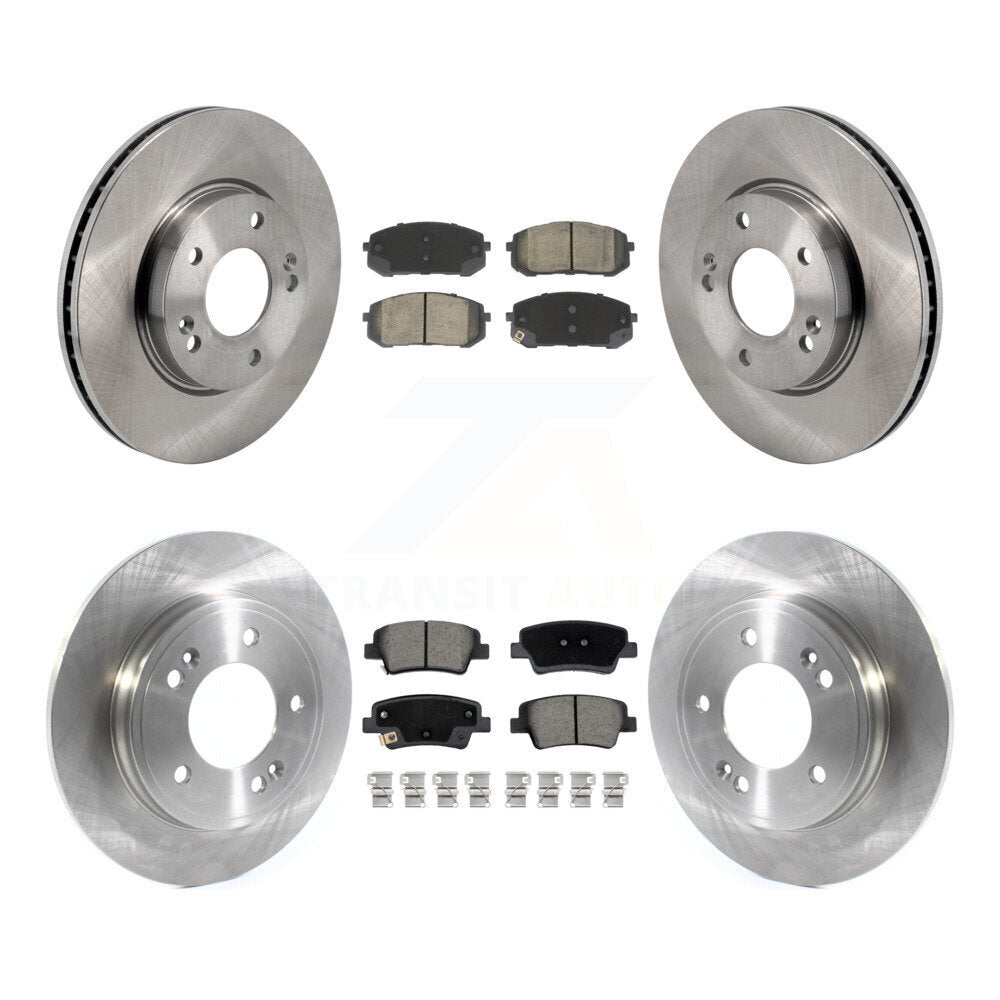 Kit de rotors de frein à disque avant et arrière et plaquettes en céramique pour Hyundai Elantra K8C-10345