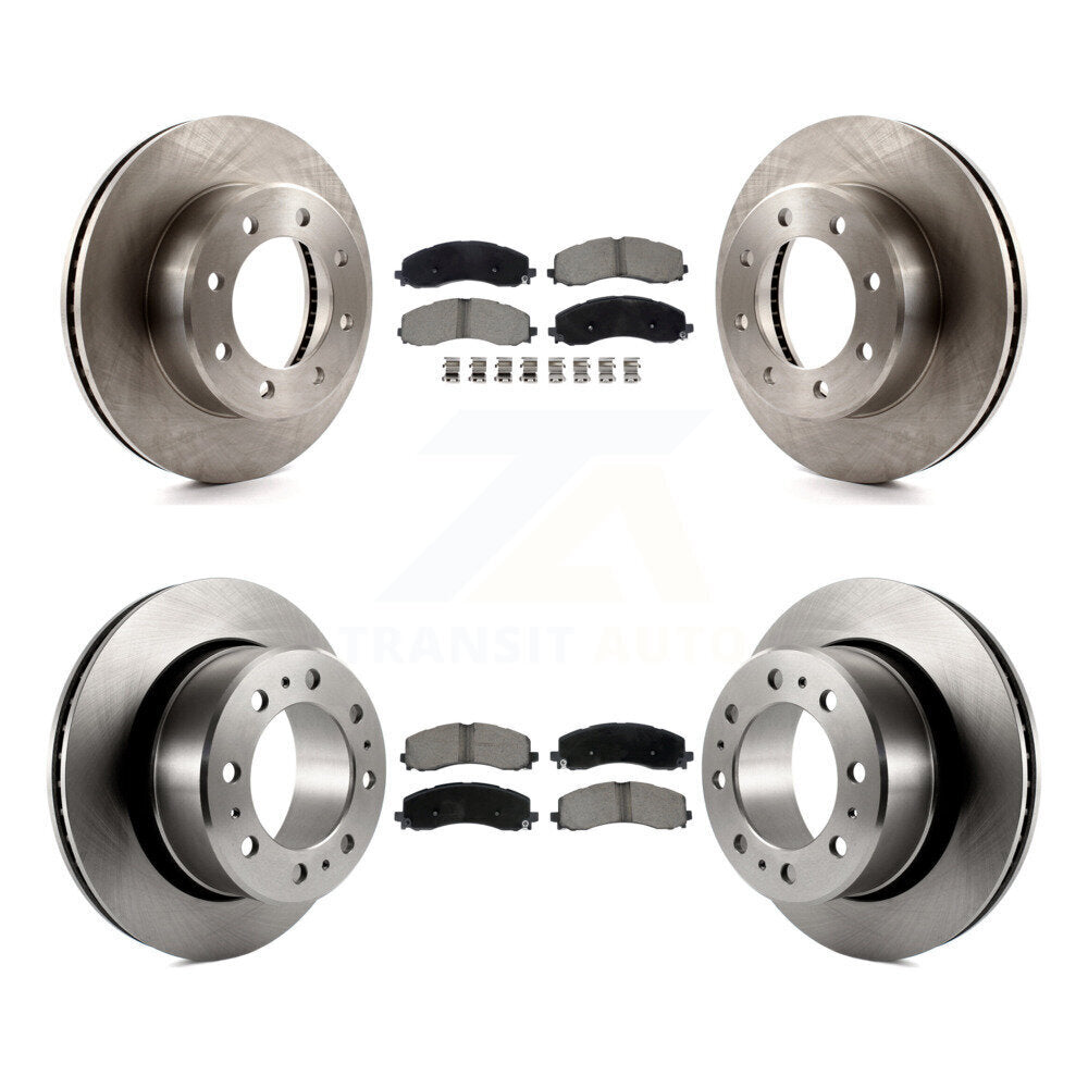 Kit de rotors de frein à disque avant et arrière et plaquettes en céramique pour Ram 2500 3500 K8C-103454