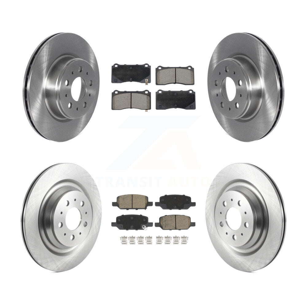 Kit de rotors de frein avant et arrière et plaquettes en céramique pour Tesla 3 avec étrier peint en gris