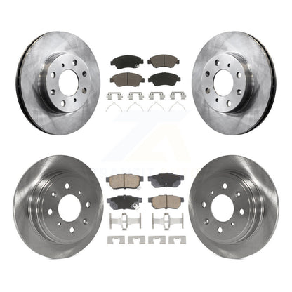 Kit de rotors de frein à disque avant et arrière et plaquettes en céramique pour Honda Civic K8C-103458