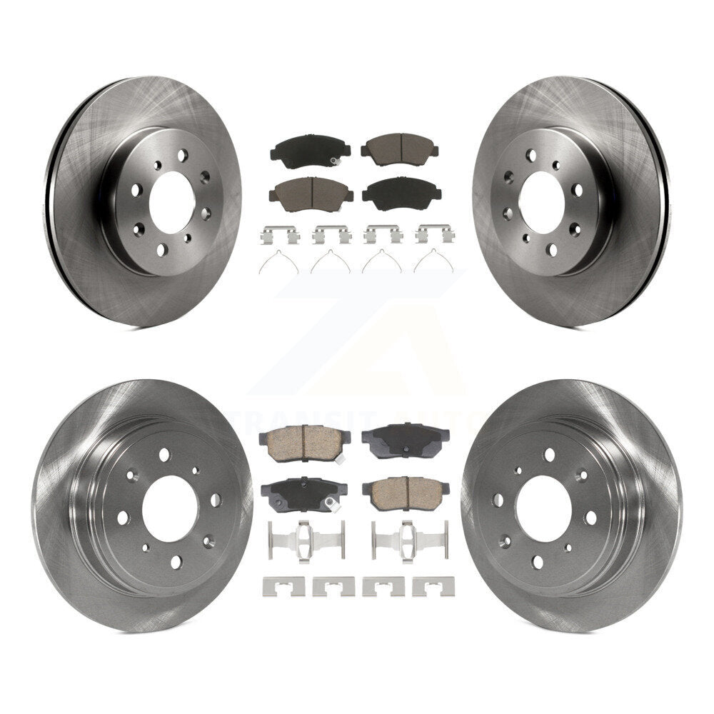 Kit de rotors de frein à disque avant et arrière et plaquettes en céramique pour Honda Civic del Sol