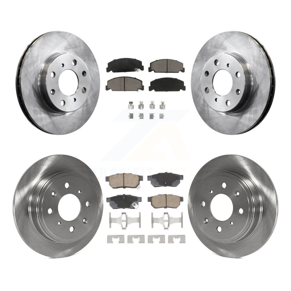 Kit de rotors de frein à disque avant et arrière et plaquettes en céramique pour Honda Civic del Sol