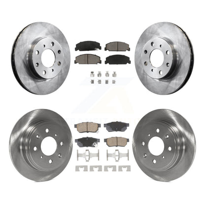 Kit de rotors de frein à disque avant et arrière et plaquettes en céramique pour Honda Civic del Sol