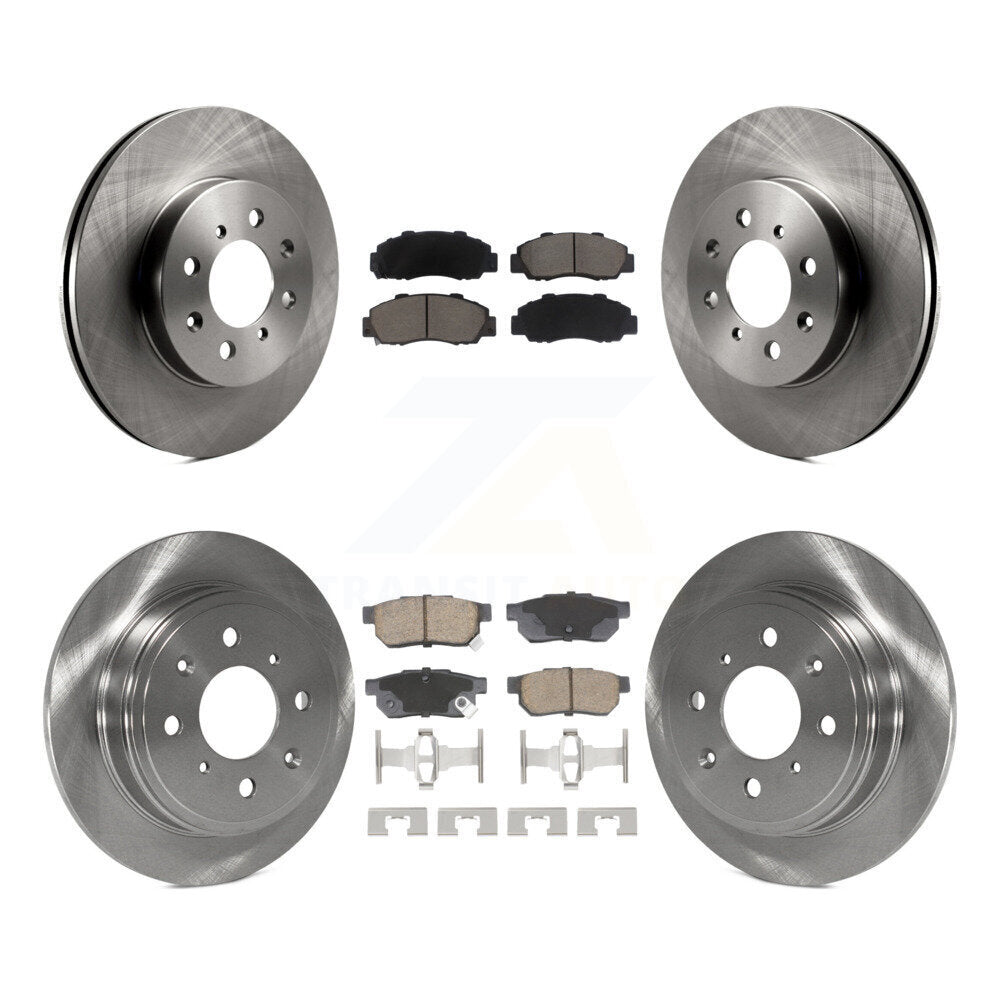 Kit de rotor de frein à disque avant et arrière et plaquettes en céramique pour Acura Integra GS-1992-1993