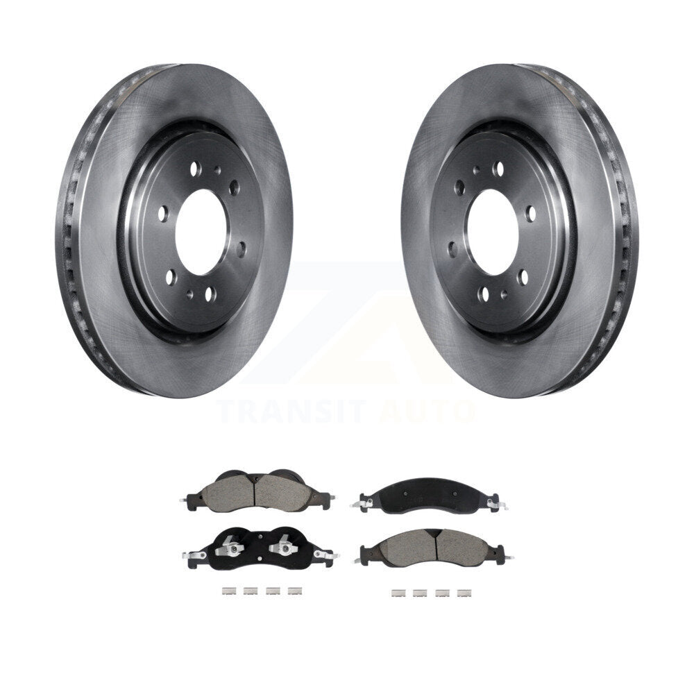 Rotor de frein à disque avant et Kit de plaquettes en céramique pour Ford Expedition Lincoln Navigato