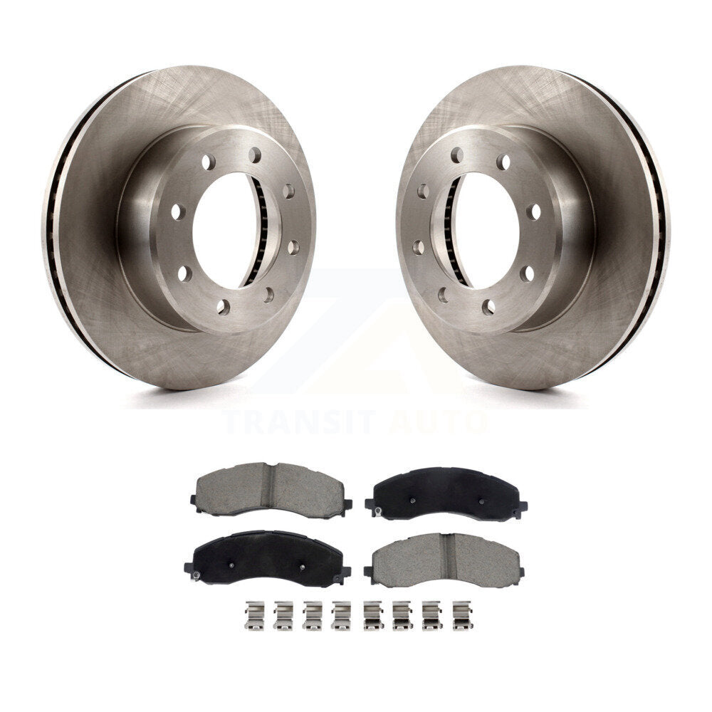Kit de rotors de frein à disque avant et plaquettes en céramique pour Ram 2500 3500 K8C-103509
