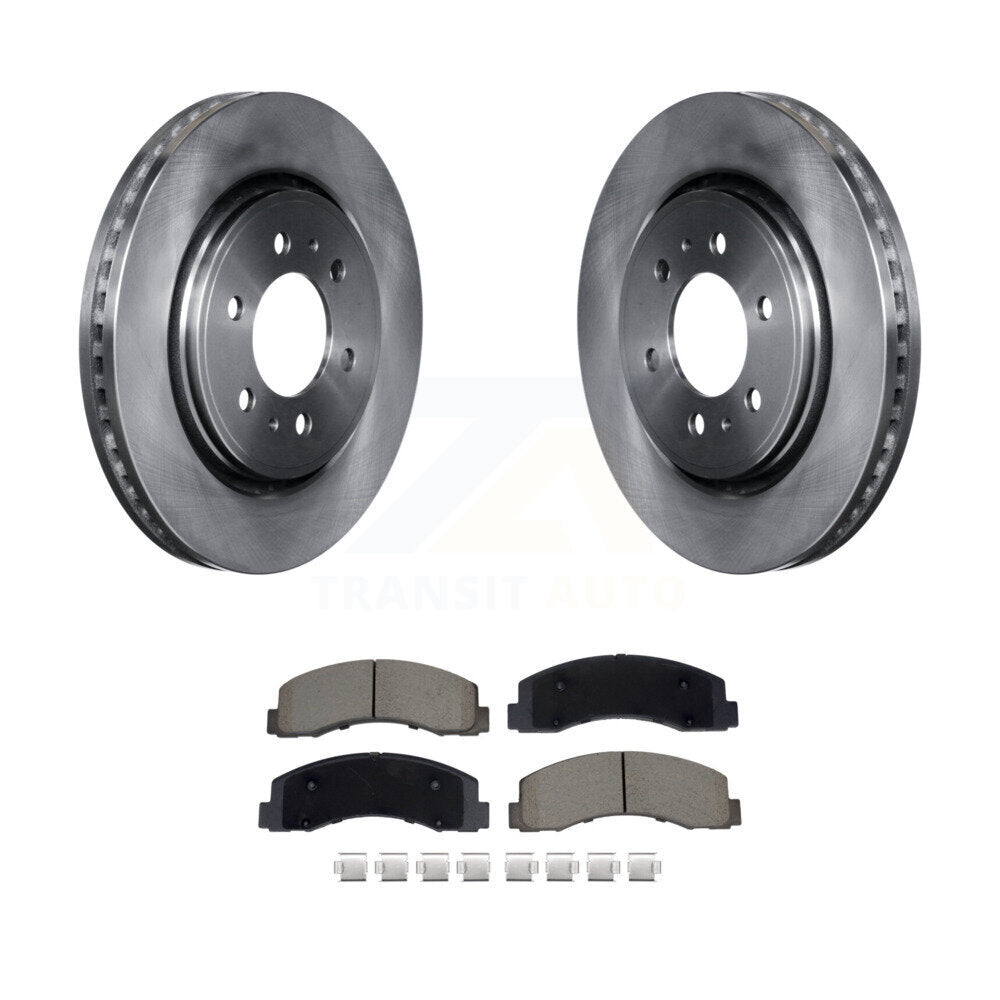 Rotors de frein avant et kit de plaquettes en céramique pour Ford F-150 Expedition Lincoln Navigato