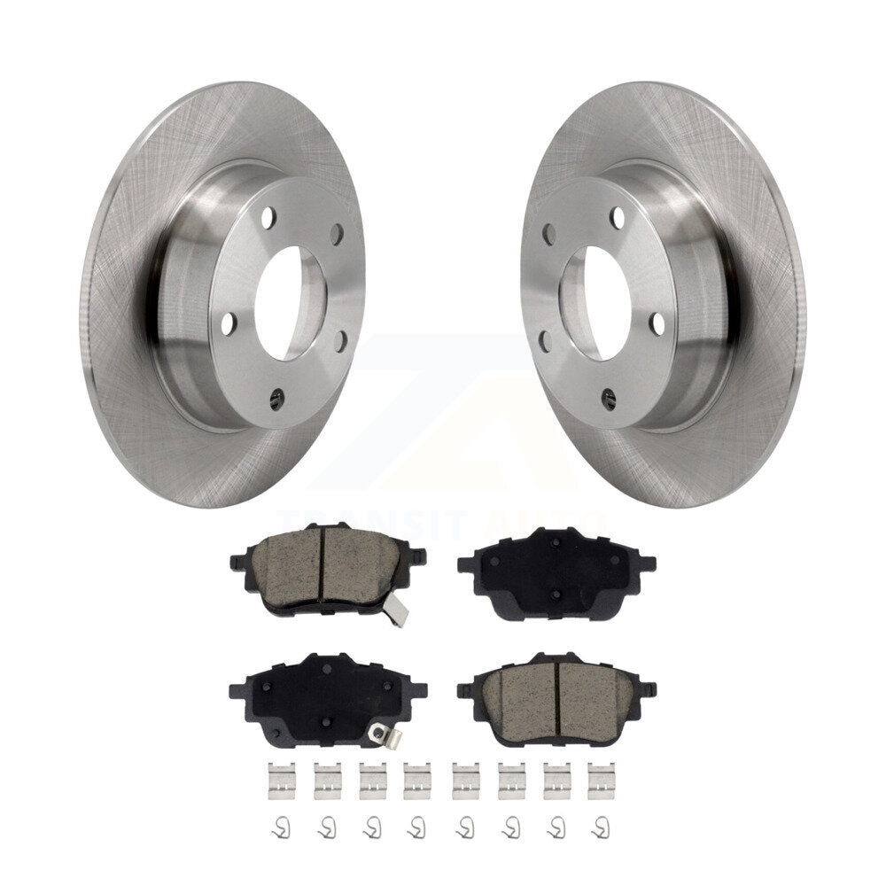 Rotors de frein arrière et kit de plaquettes en céramique pour frein arrière à disque Nissan Sentra 2020-2023