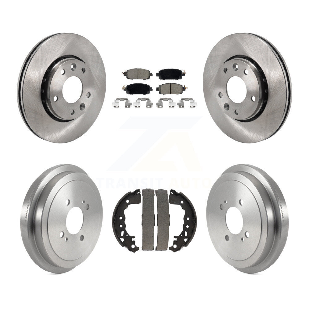 Plaquettes en céramique et kit de tambour de rotors de frein à disque avant et arrière pour Nissan Kicks
