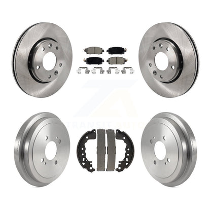 Plaquettes en céramique et kit de tambour de rotors de frein à disque avant et arrière pour Nissan Kicks