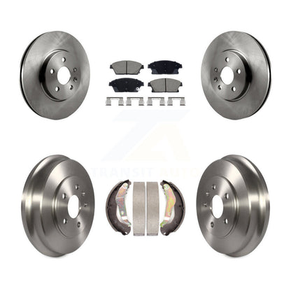 Rotors de frein à disque avant et arrière, tampons en céramique et Kit de tambour pour Chevrolet Tra 2013 – 2017