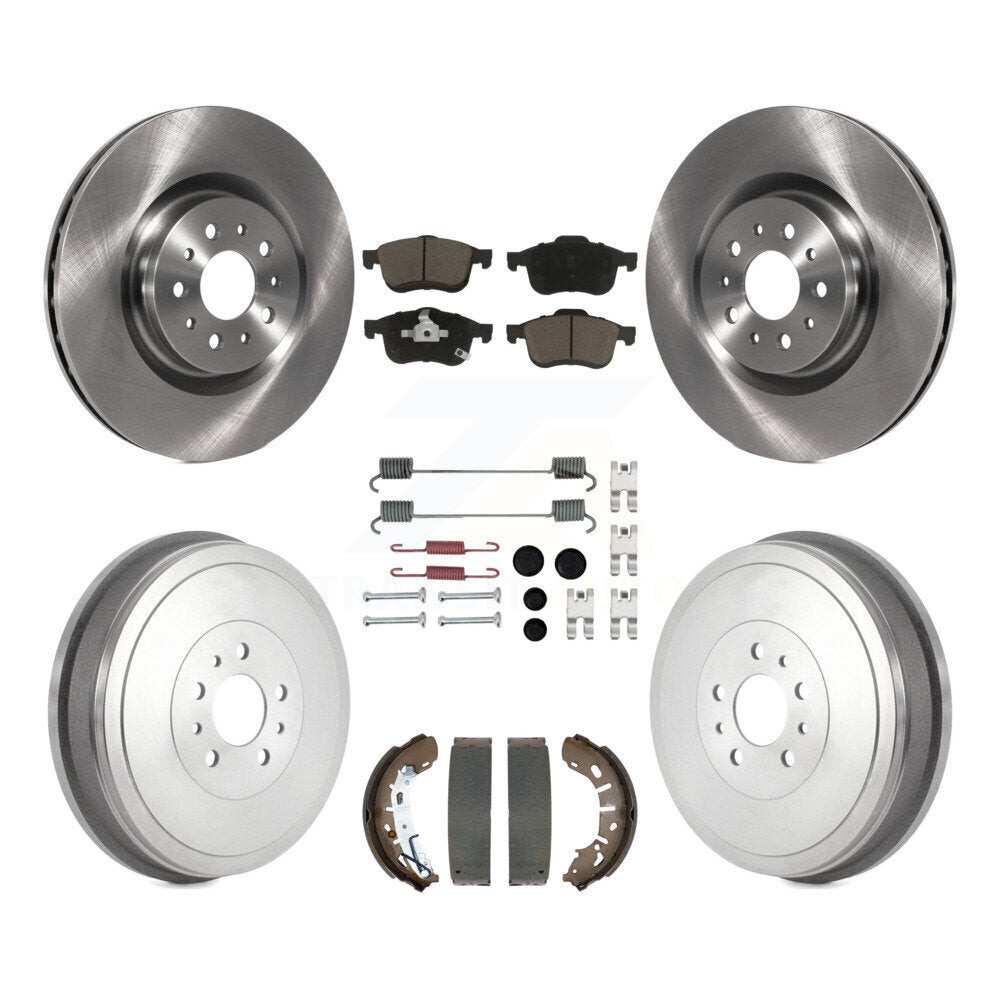 Kit de plaquettes et de tambour en céramique pour Rotor de frein avant et arrière (7 pièces) pour Ram ProMaster Cit 15-21