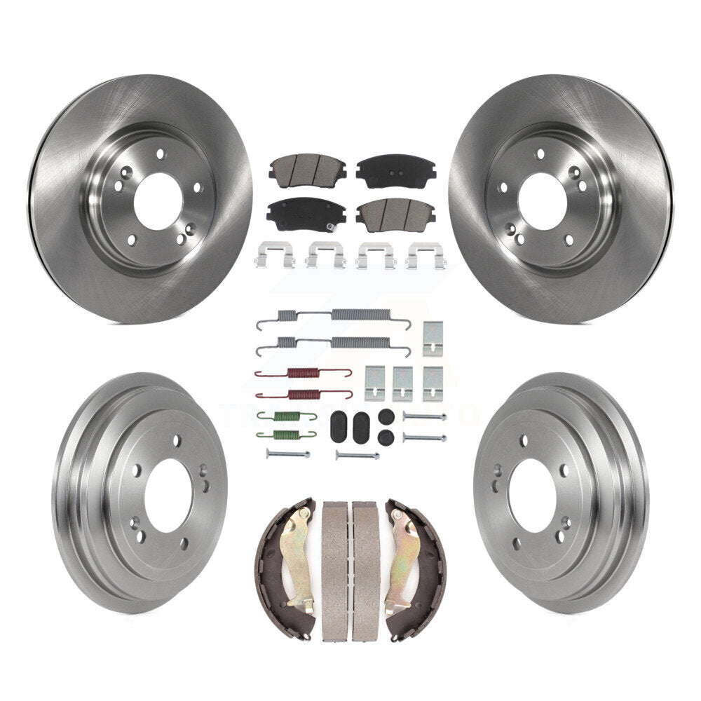 Kit de tambour de tampon en céramique de Rotor de frein avant et arrière (7 pièces) pour Hyundai Elantra 1.6 17-20