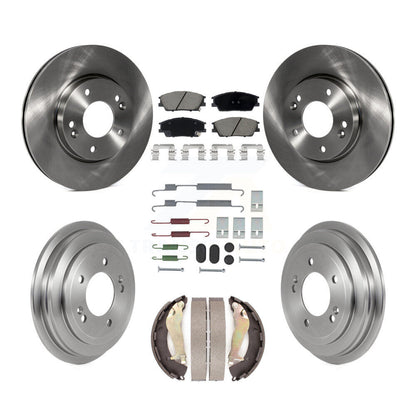 Kit de plaquettes et de tambours en céramique pour rotors de frein avant et arrière (7 pièces) pour Hyundai Venu 2020-2023