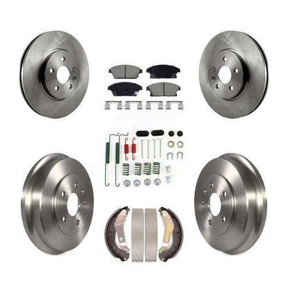 Rotors de frein à disque avant et arrière, plaquettes en céramique et Kit de tambour (7 pièces) pour Chevrolet Trax