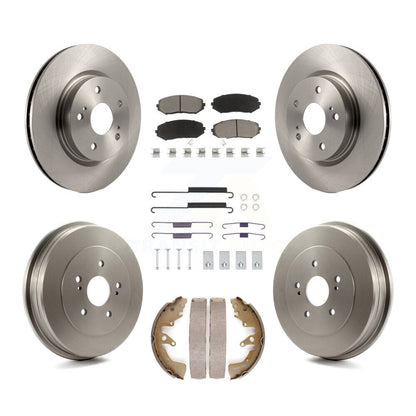 Kit de tambour de plaquettes en céramique de rotors de frein avant et arrière (7 pièces) pour Suzuki Grand Vitar 06-08