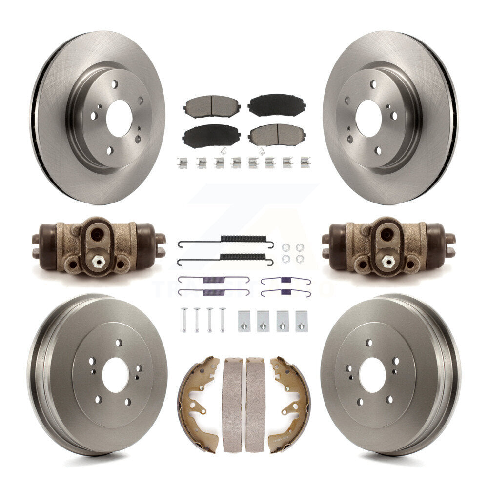 Kit de plaquettes et de tambour en céramique, Rotor de frein à disque avant et arrière (9 pièces) pour Suzuki Grand Vitar