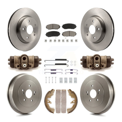 Kit de plaquettes et de tambour en céramique, Rotor de frein à disque avant et arrière (9 pièces) pour Suzuki Grand Vitar
