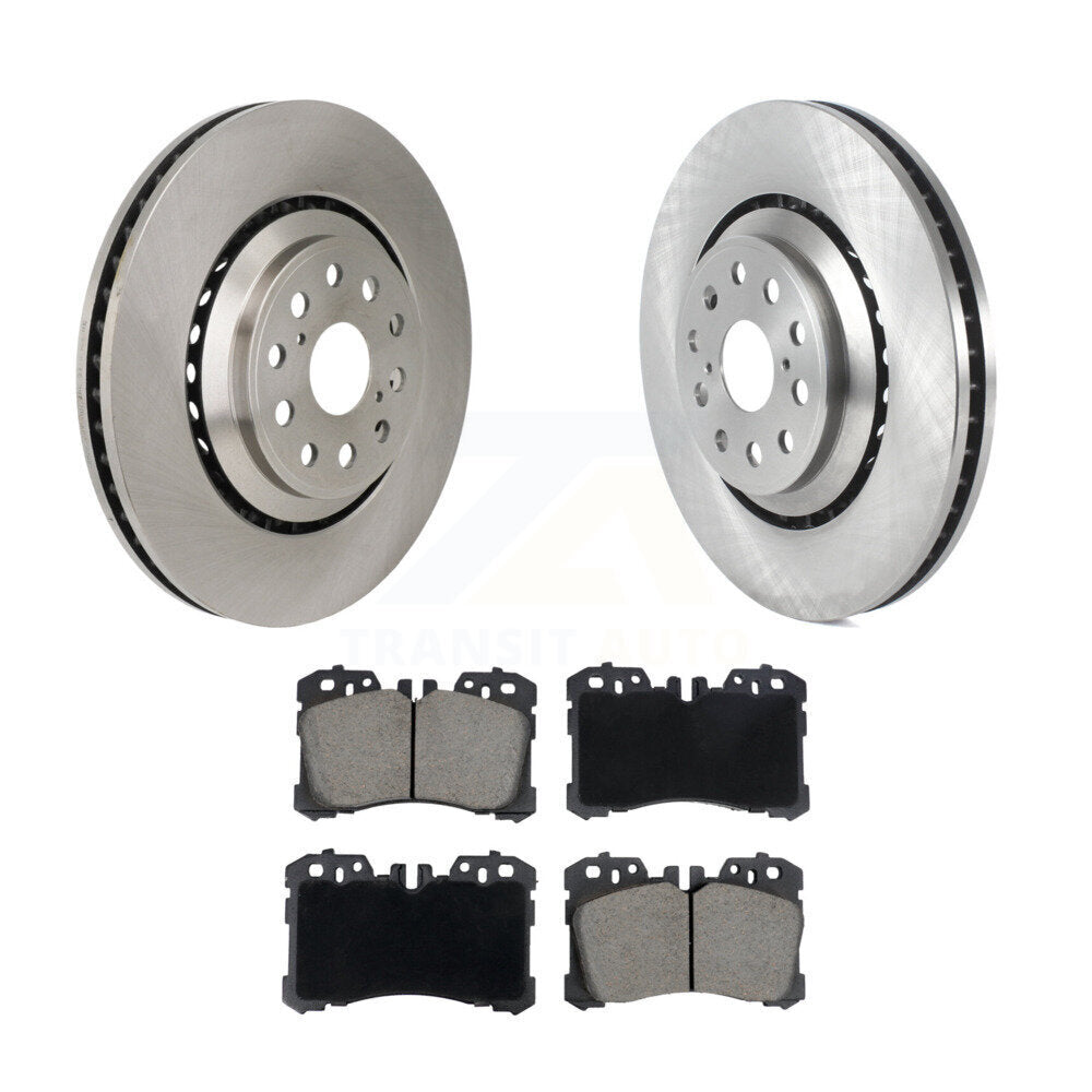 Rotors de frein à disque avant et Kit de plaquettes en céramique pour Lexus LS460 LS500 LS600h LS500
